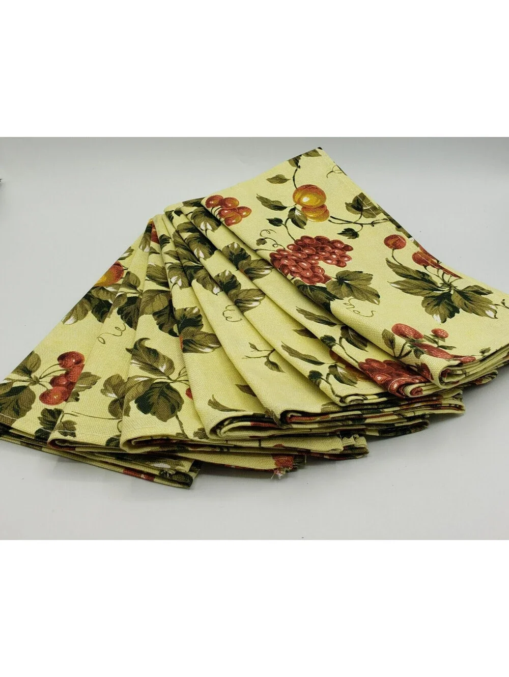 Waverly Garden Room Napkins Set of 8 Floral Manor Cotton Fabric 20x20